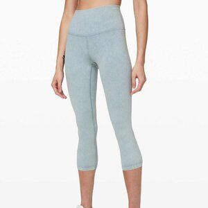 Lululemon Wunder Under High-Rise Crop *Snow Washed 21" - 12 Washed Chambray